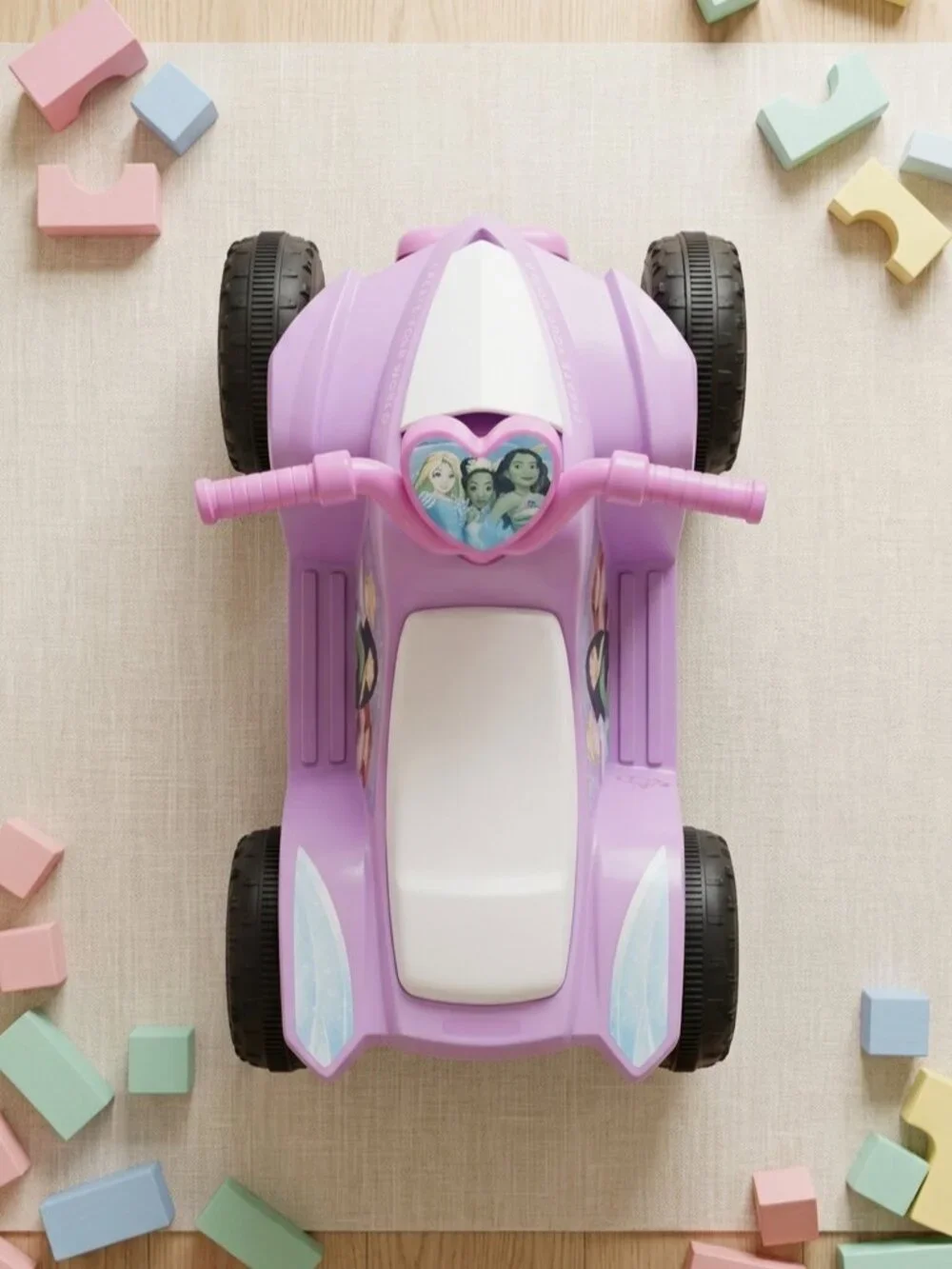 Disney Princess Purple Kids Ride-On ATV Quad Toy